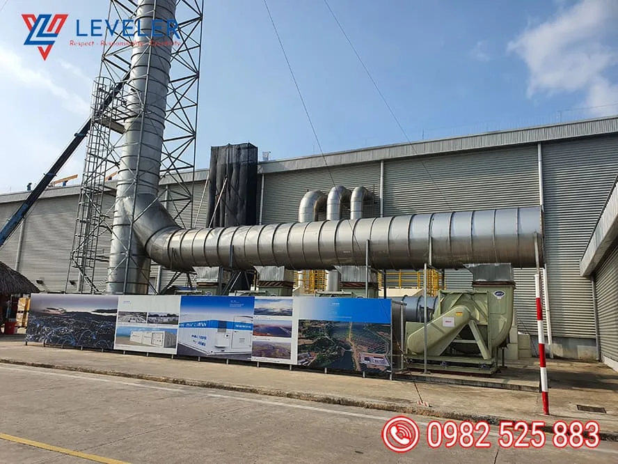 Gia công lốc ống thép hệ thống lọc bụi công nghiệp